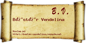 Bástár Vendelina névjegykártya